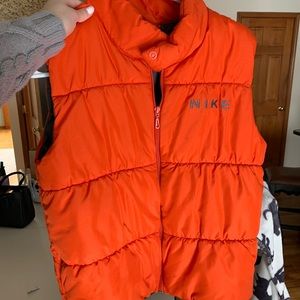 Orange Nike Puffer Vest